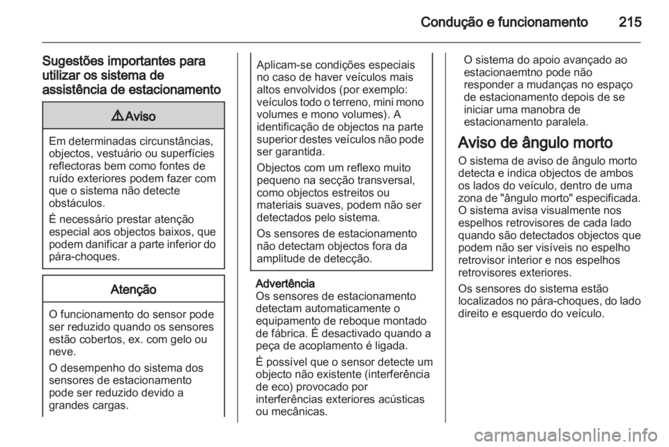 OPEL ZAFIRA TOURER 2013.5  Manual de Instruções (in Portugues) 