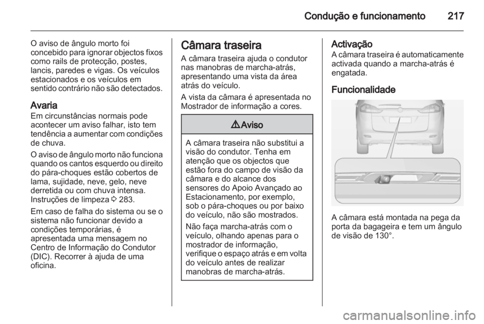 OPEL ZAFIRA TOURER 2013.5  Manual de Instruções (in Portugues) 