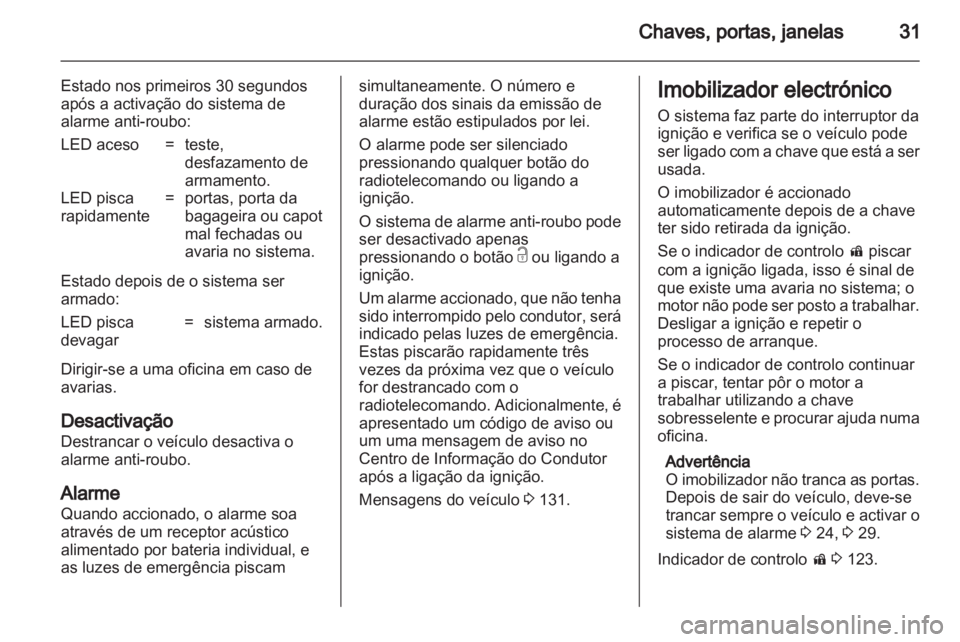 OPEL ZAFIRA TOURER 2013.5  Manual de Instruções (in Portugues) 
