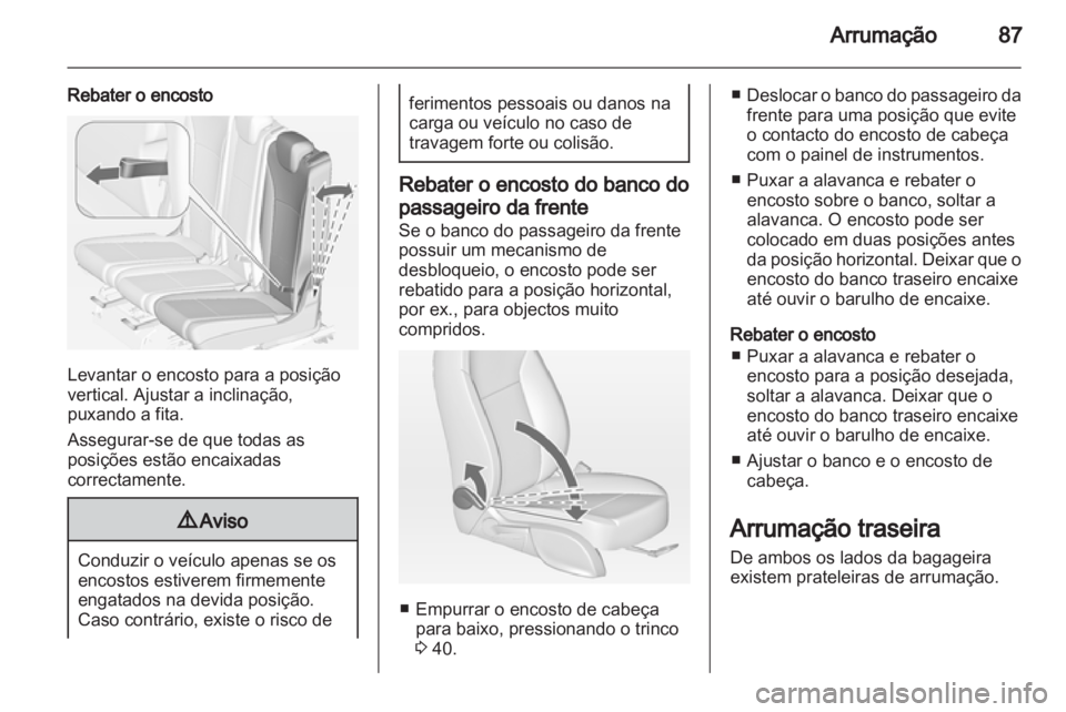 OPEL ZAFIRA TOURER 2013.5  Manual de Instruções (in Portugues) 