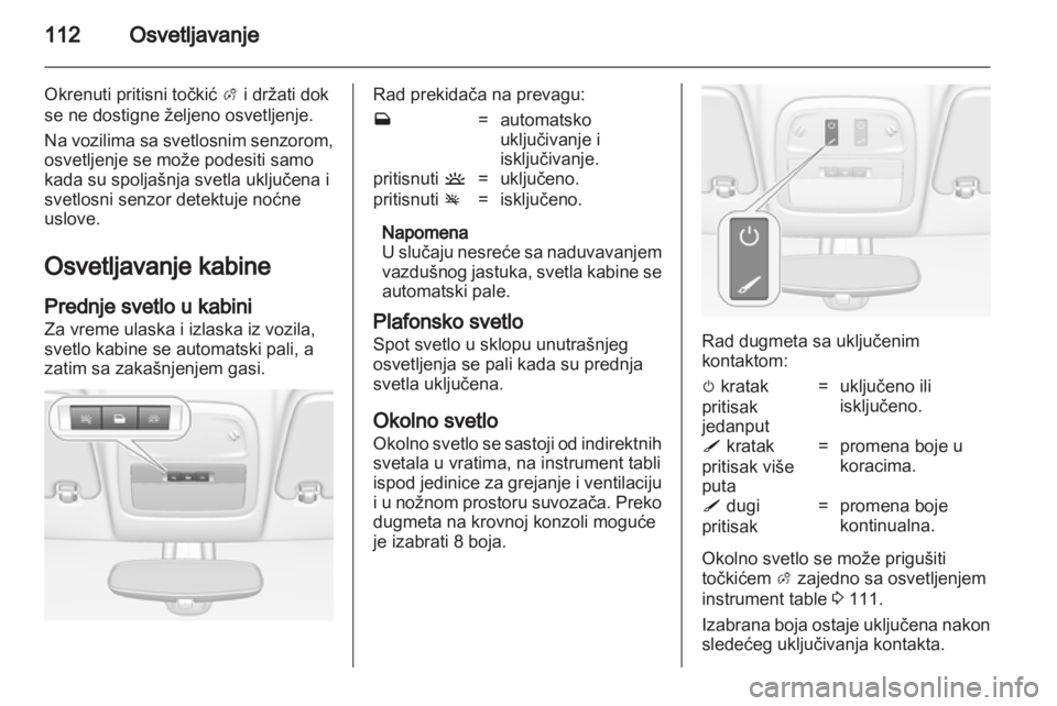 OPEL ADAM 2013.5  Uputstvo za upotrebu (in Serbian) 