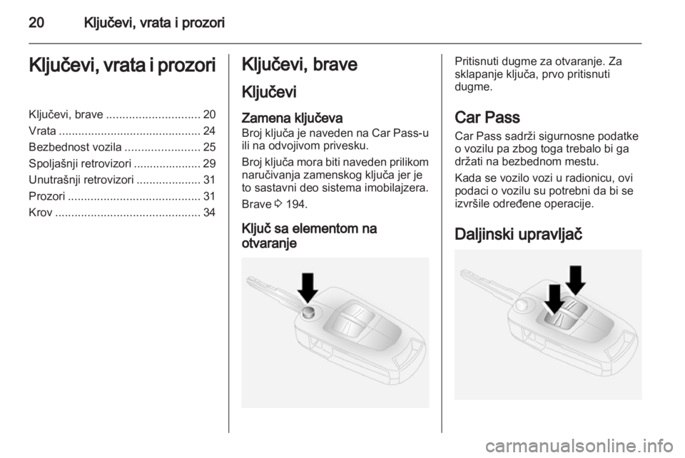 OPEL ANTARA 2011  Uputstvo za upotrebu (in Serbian) 