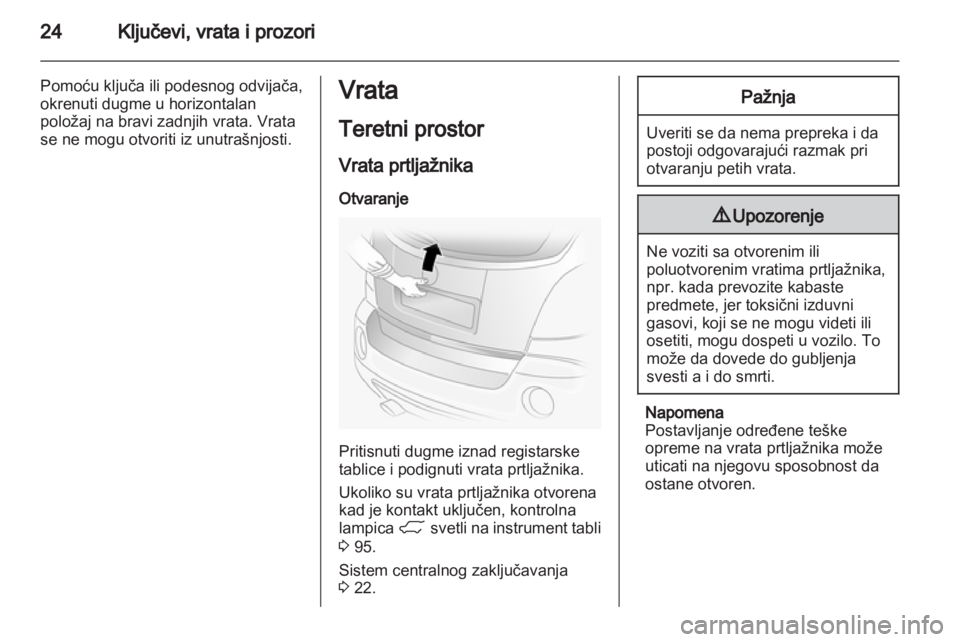 OPEL ANTARA 2011  Uputstvo za upotrebu (in Serbian) 