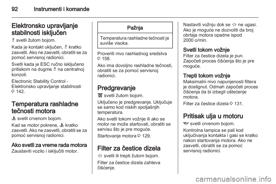 OPEL ANTARA 2011  Uputstvo za upotrebu (in Serbian) 