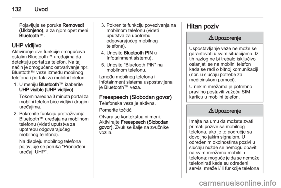 OPEL ANTARA 2012  Uputstvo za rukovanje Infotainment sistemom (in Serbian) 