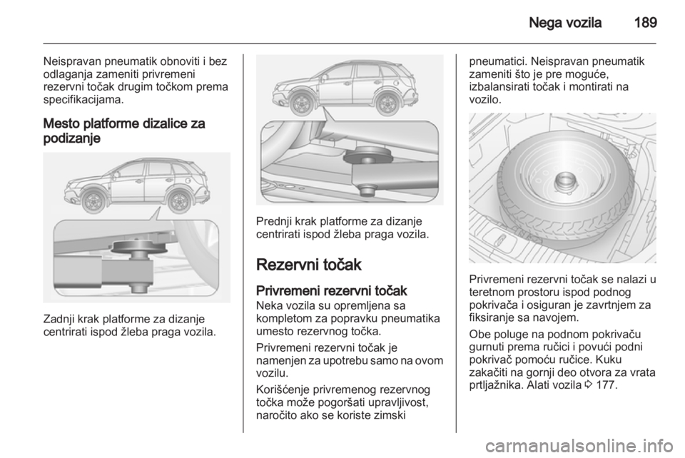 OPEL ANTARA 2012.5  Uputstvo za upotrebu (in Serbian) 