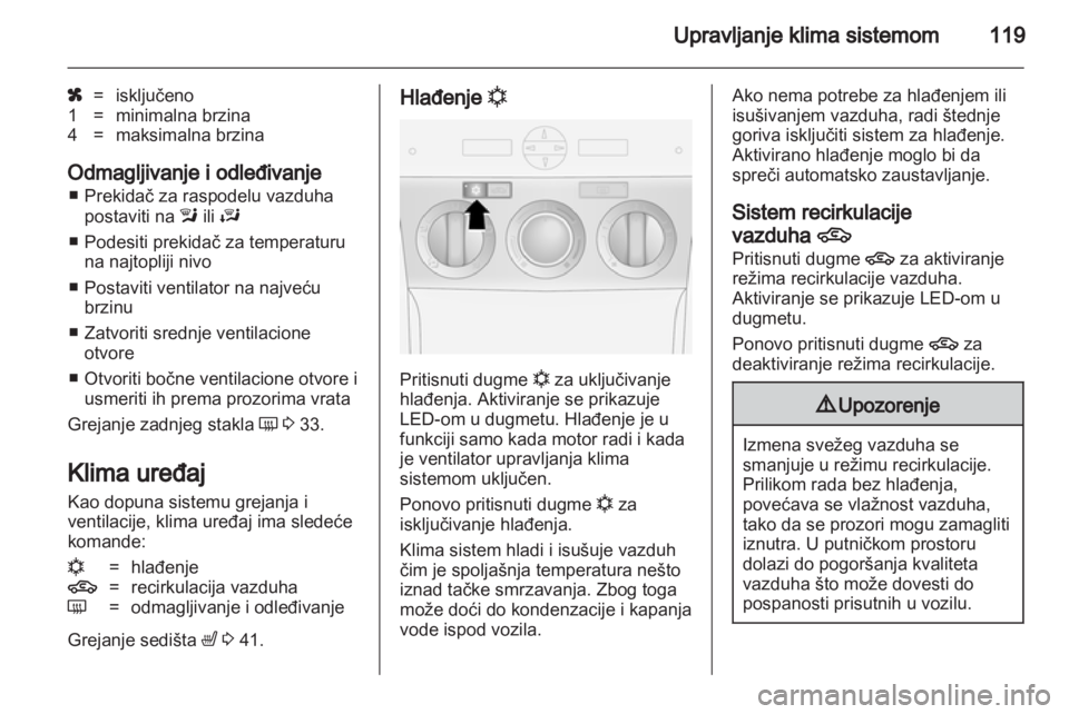 OPEL ANTARA 2013.5  Uputstvo za upotrebu (in Serbian) 