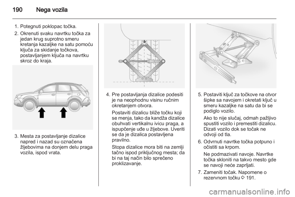 OPEL ANTARA 2013.5  Uputstvo za upotrebu (in Serbian) 