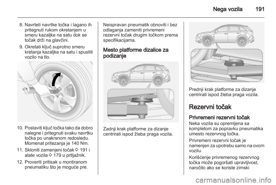 OPEL ANTARA 2013.5  Uputstvo za upotrebu (in Serbian) 
