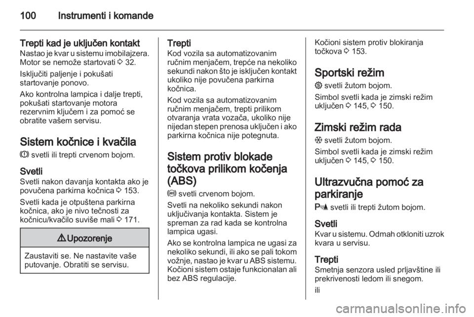 OPEL ASTRA H 2011.5  Uputstvo za upotrebu (in Serbian) 