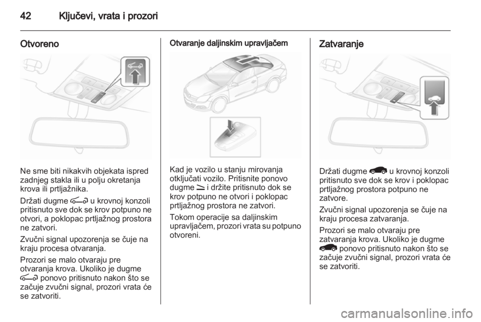 OPEL ASTRA H 2012  Uputstvo za upotrebu (in Serbian) 