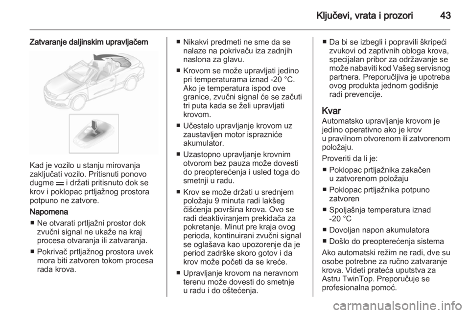 OPEL ASTRA H 2012  Uputstvo za upotrebu (in Serbian) 