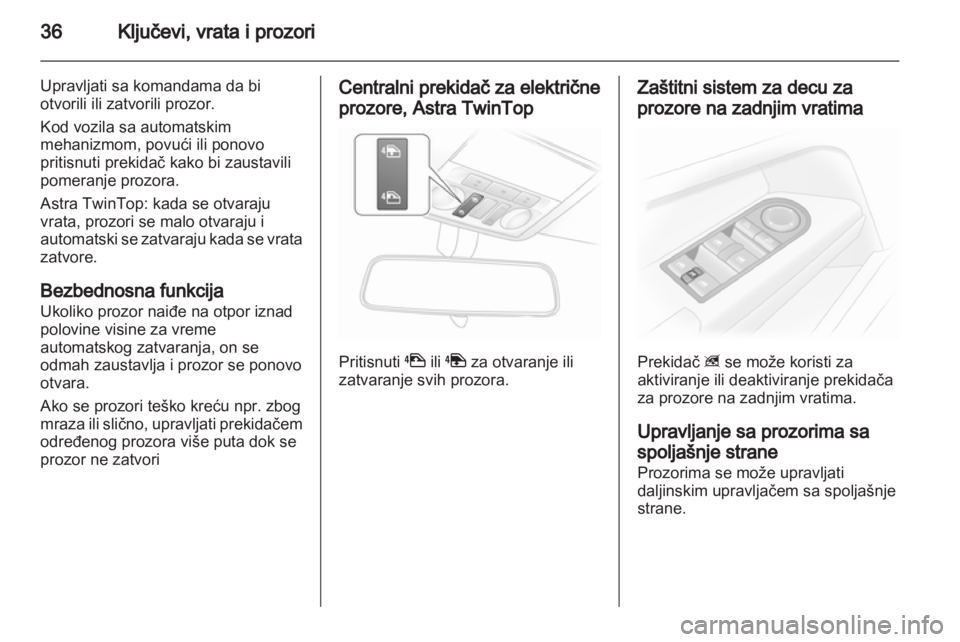 OPEL ASTRA H 2013  Uputstvo za upotrebu (in Serbian) 