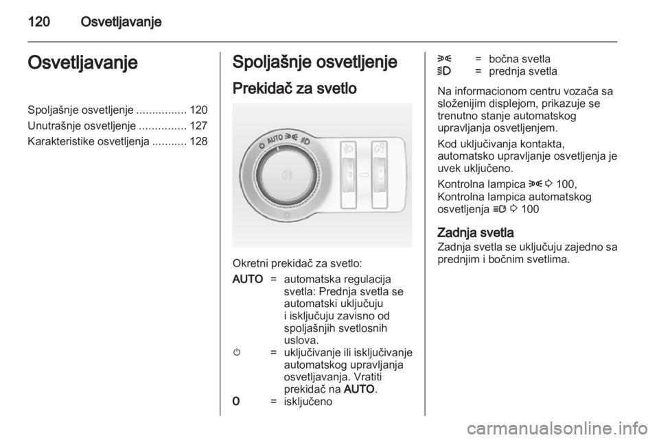 OPEL ASTRA J 2011  Uputstvo za upotrebu (in Serbian) 