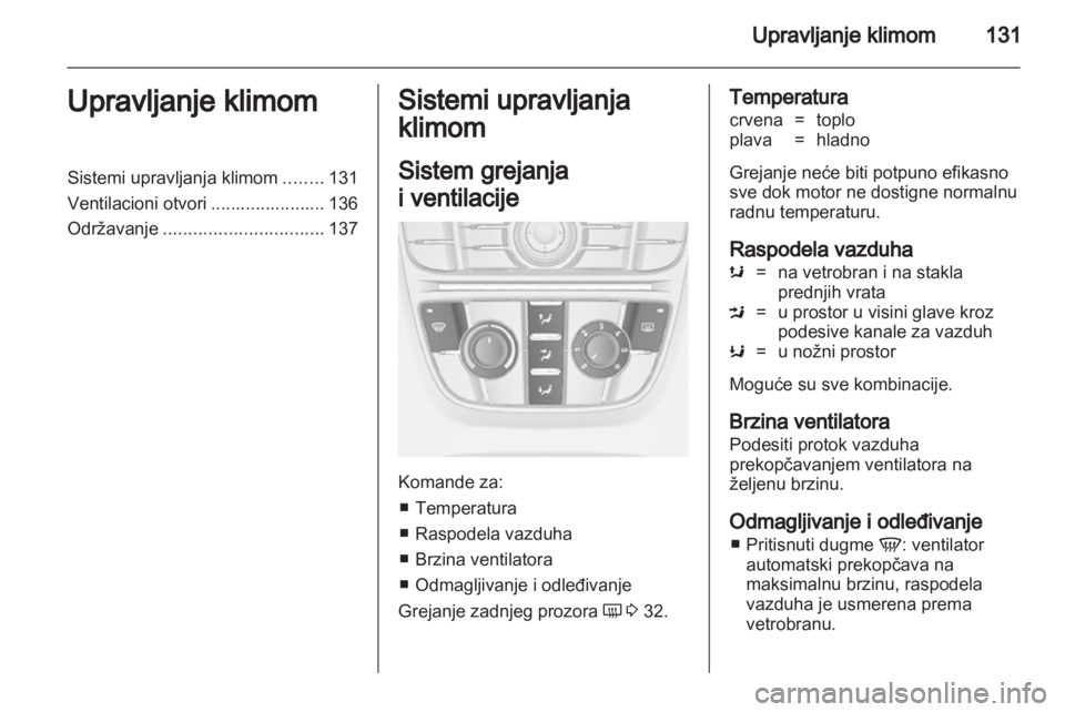 OPEL ASTRA J 2011  Uputstvo za upotrebu (in Serbian) 