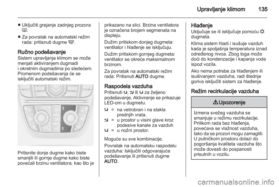 OPEL ASTRA J 2011  Uputstvo za upotrebu (in Serbian) 