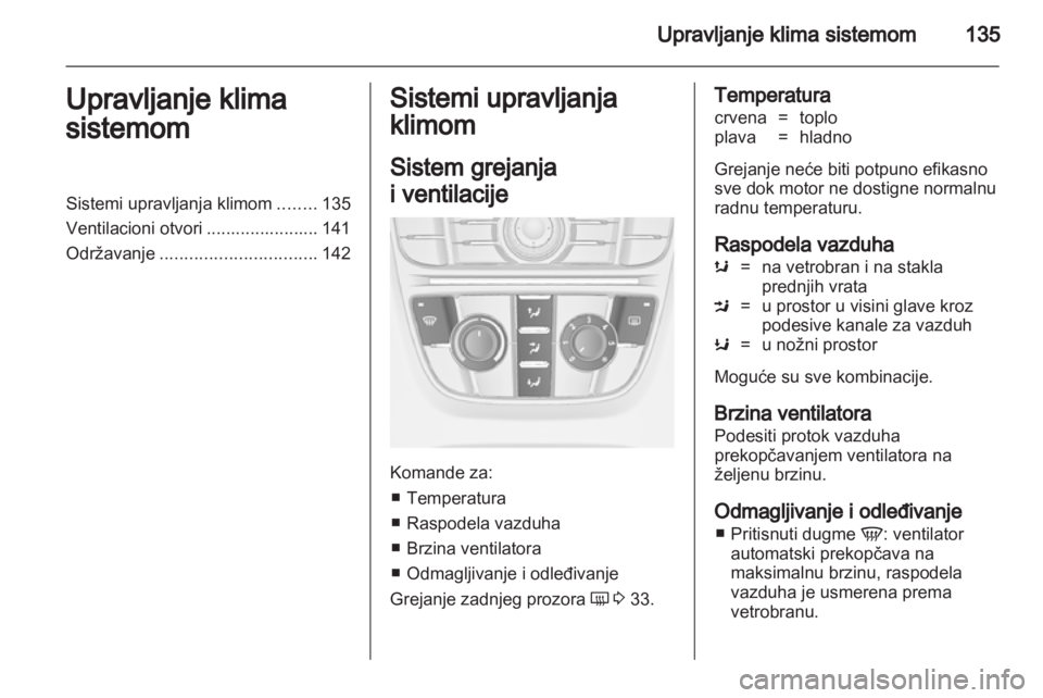 OPEL ASTRA J 2011.5  Uputstvo za upotrebu (in Serbian) 