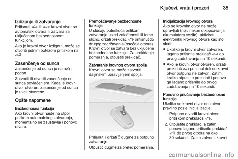 OPEL ASTRA J 2011.5  Uputstvo za upotrebu (in Serbian) 