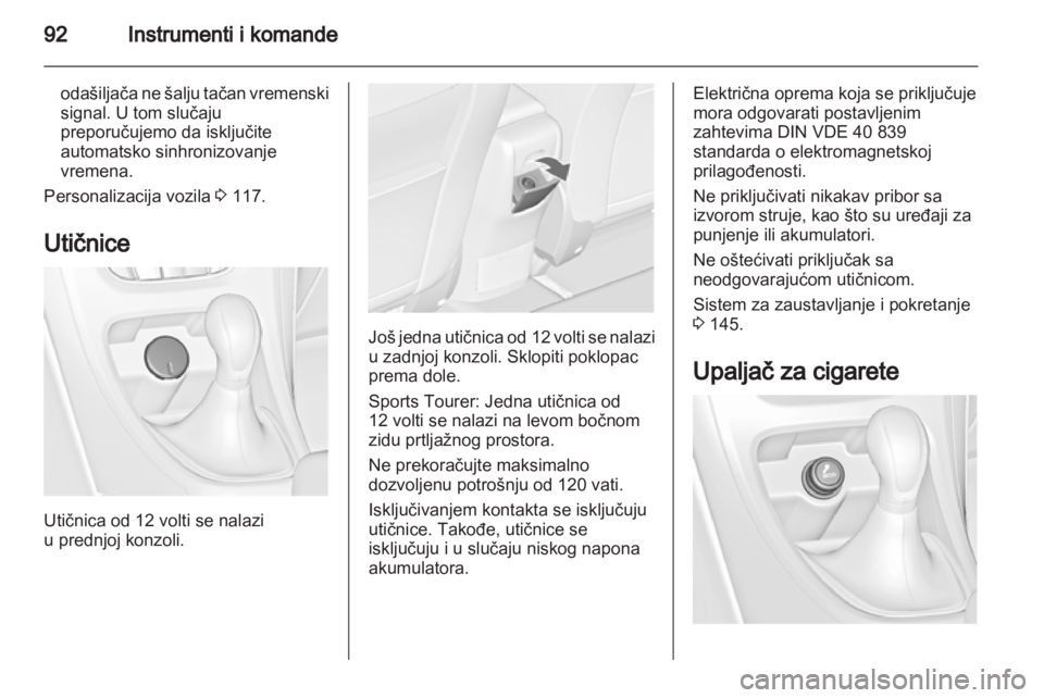 OPEL ASTRA J 2011.5  Uputstvo za upotrebu (in Serbian) 