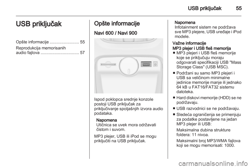 OPEL ASTRA J 2013  Uputstvo za rukovanje Infotainment sistemom (in Serbian) 