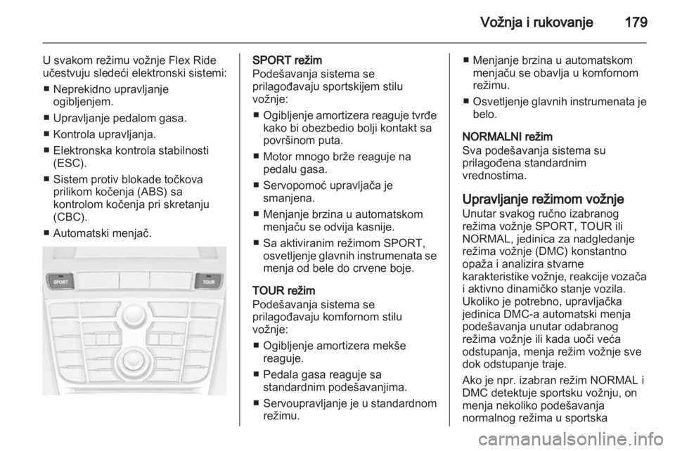 OPEL ASTRA J 2013  Uputstvo za upotrebu (in Serbian) 