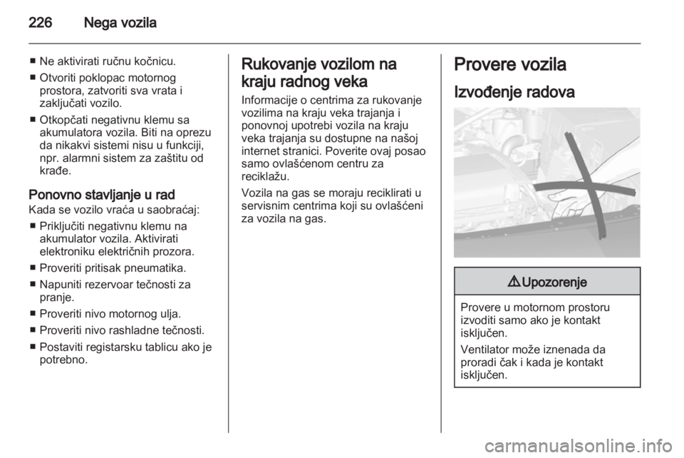 OPEL ASTRA J 2013  Uputstvo za upotrebu (in Serbian) 