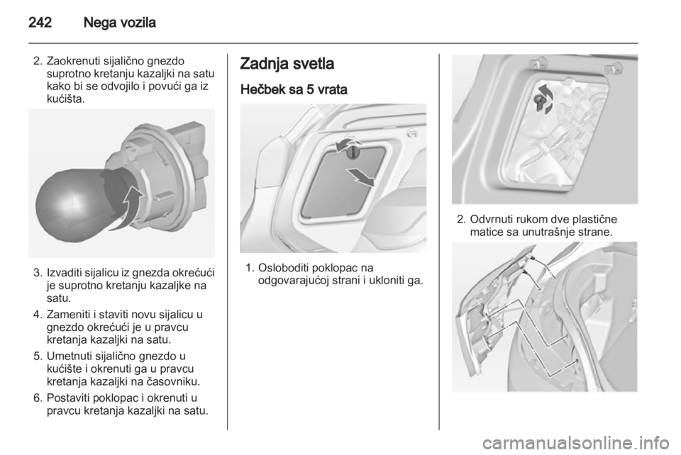 OPEL ASTRA J 2013  Uputstvo za upotrebu (in Serbian) 