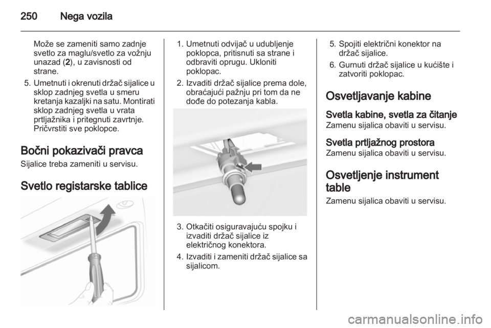 OPEL ASTRA J 2013  Uputstvo za upotrebu (in Serbian) 