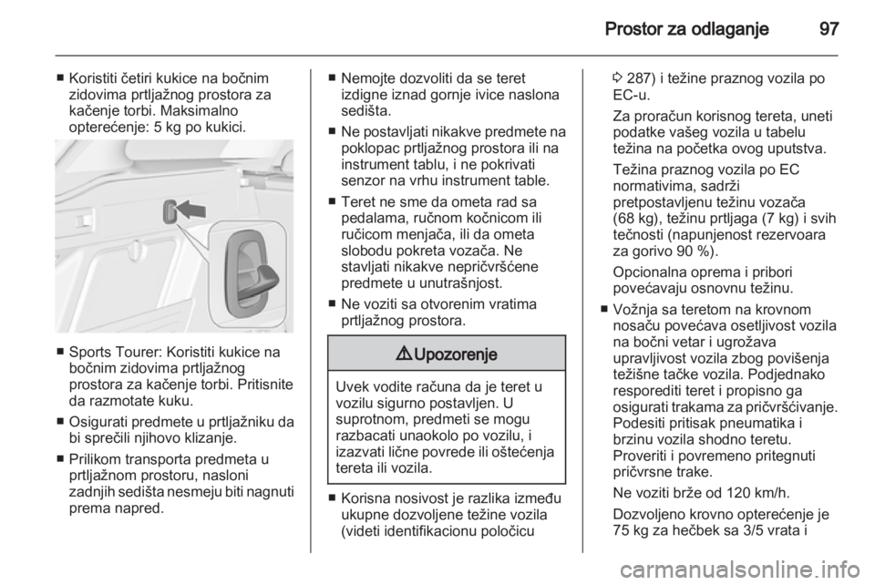 OPEL ASTRA J 2013  Uputstvo za upotrebu (in Serbian) 