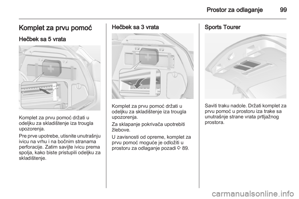 OPEL ASTRA J 2013.5  Uputstvo za upotrebu (in Serbian) 