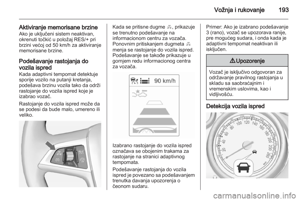 OPEL ASTRA J 2013.5  Uputstvo za upotrebu (in Serbian) 