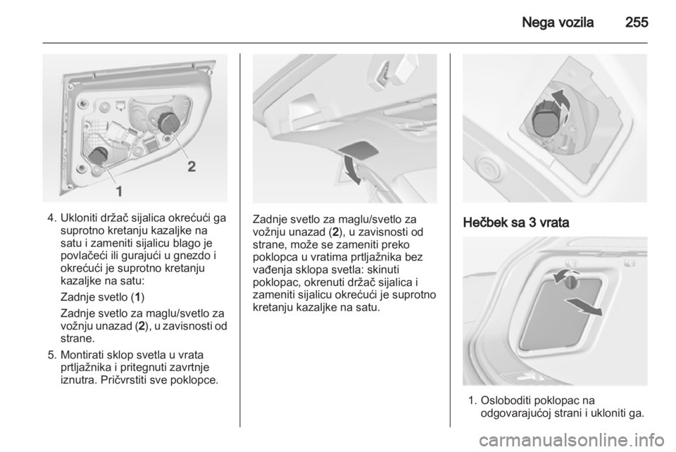 OPEL ASTRA J 2013.5  Uputstvo za upotrebu (in Serbian) 