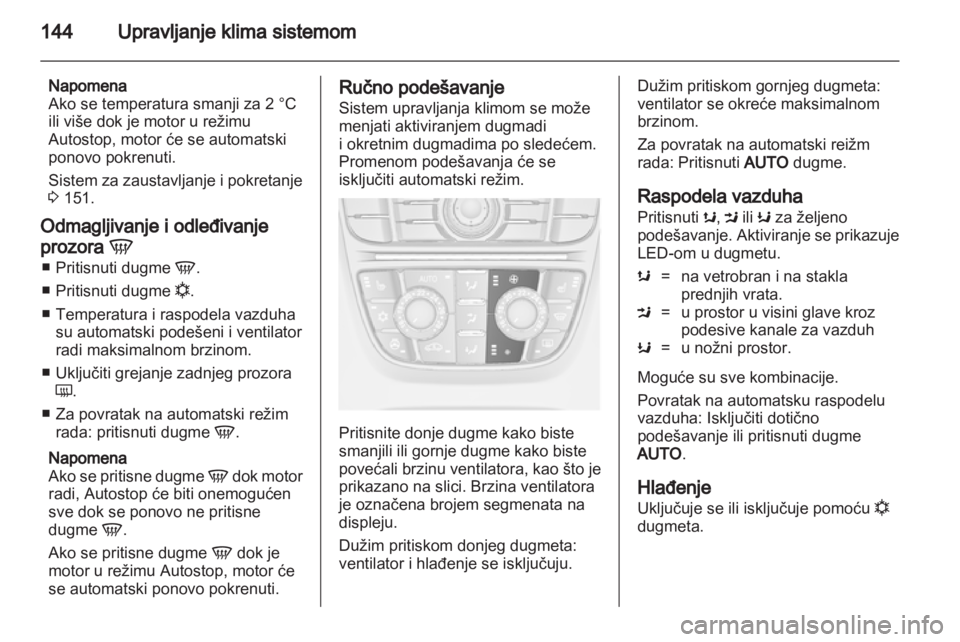 OPEL ASTRA J HB5 & ST 2012  Uputstvo za upotrebu (in Serbian) 