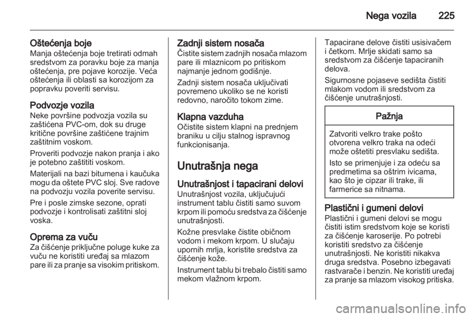 OPEL ASTRA J HB5 & ST 2012  Uputstvo za upotrebu (in Serbian) 