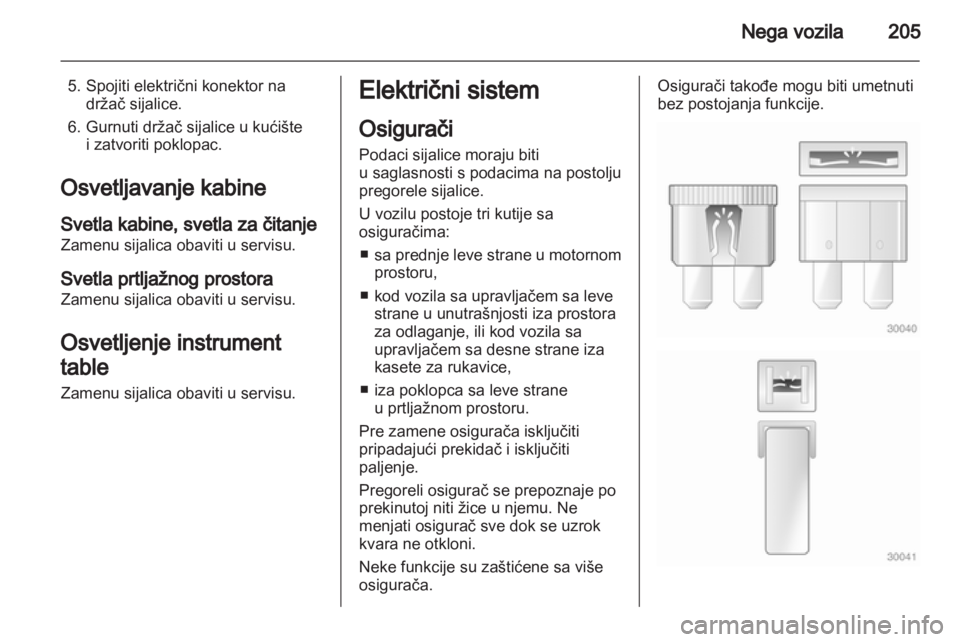 OPEL ASTRA J HB5 & ST 2012.5  Uputstvo za upotrebu (in Serbian) 