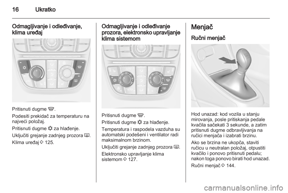 OPEL CASCADA 2013.5  Uputstvo za upotrebu (in Serbian) 