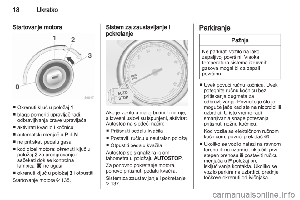 OPEL CASCADA 2013.5  Uputstvo za upotrebu (in Serbian) 