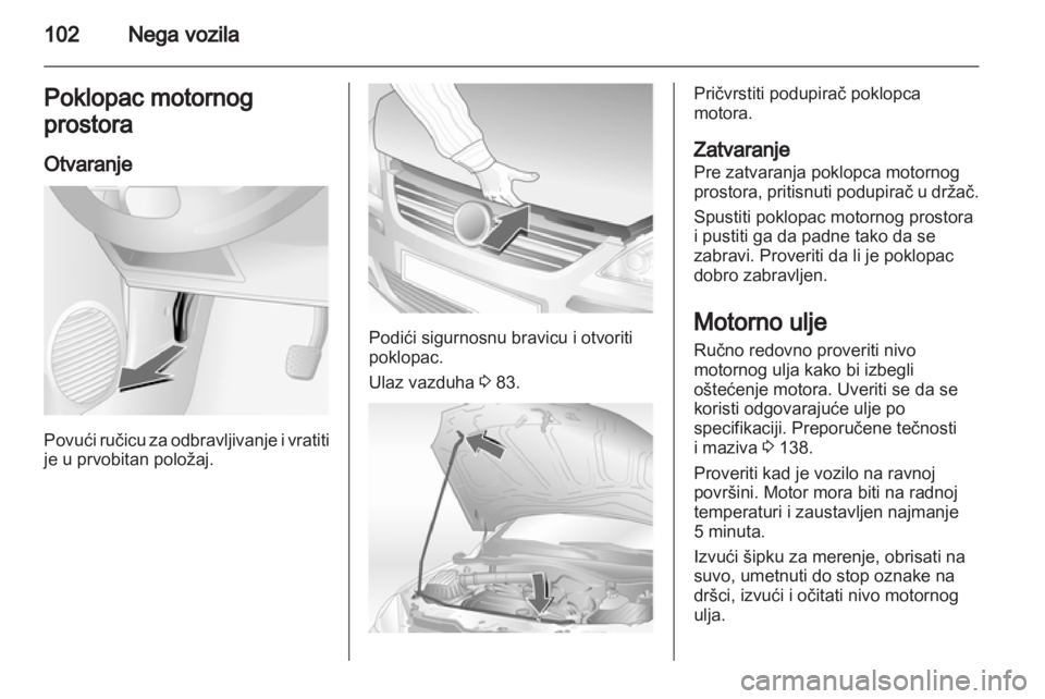 OPEL COMBO 2011  Uputstvo za upotrebu (in Serbian) 