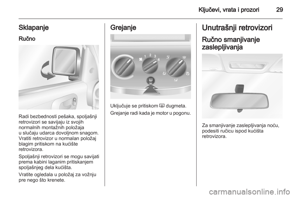 OPEL COMBO 2011.5  Uputstvo za upotrebu (in Serbian) 