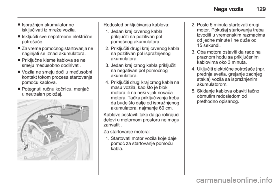 OPEL COMBO D 2012  Uputstvo za upotrebu (in Serbian) 