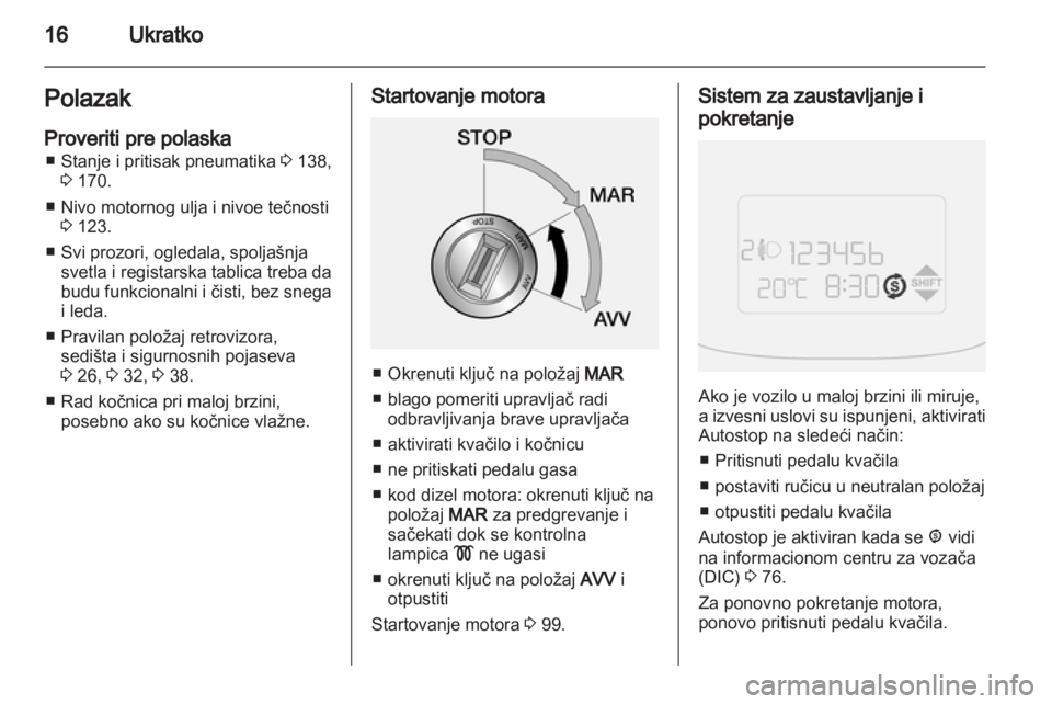 OPEL COMBO D 2013  Uputstvo za upotrebu (in Serbian) 