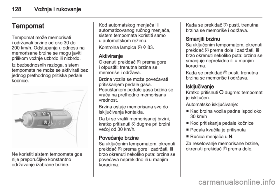 OPEL CORSA 2010.5  Uputstvo za upotrebu (in Serbian) 