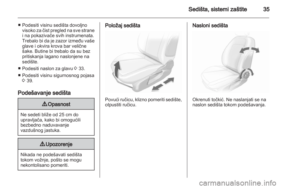 OPEL CORSA 2010.5  Uputstvo za upotrebu (in Serbian) 
