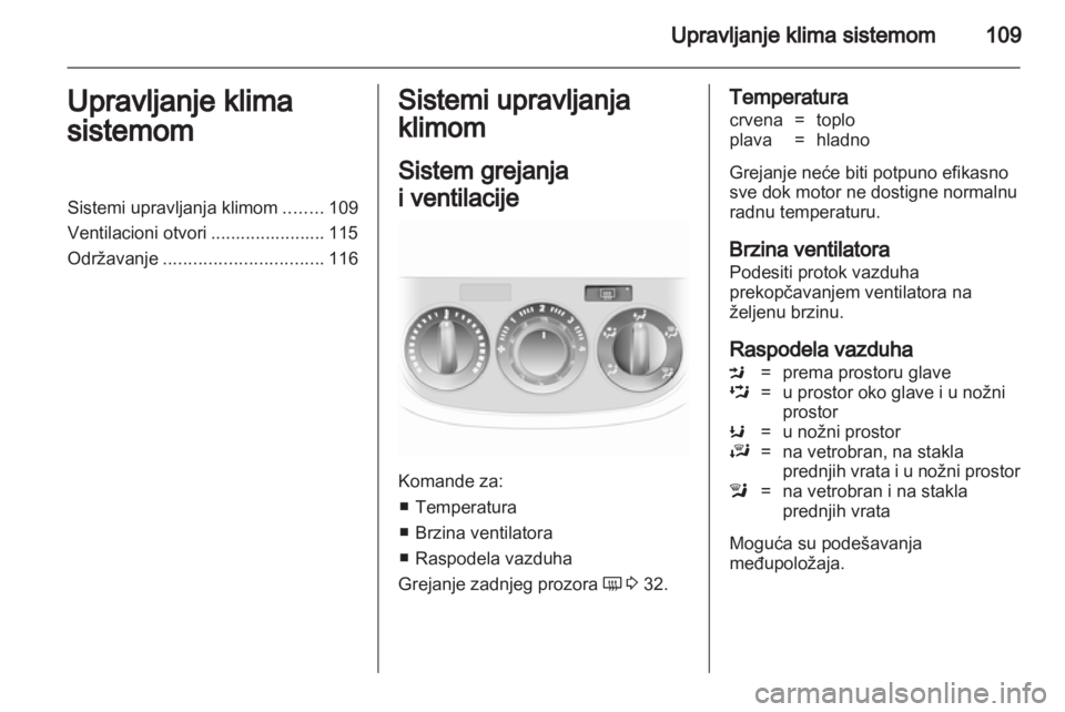 OPEL CORSA 2011  Uputstvo za upotrebu (in Serbian) 