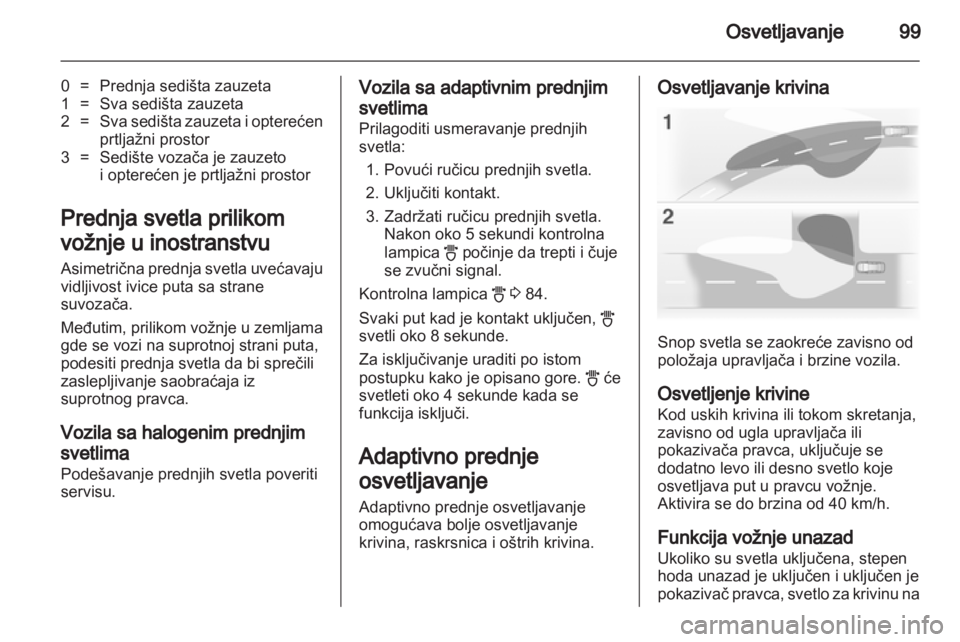 OPEL CORSA 2011  Uputstvo za upotrebu (in Serbian) 