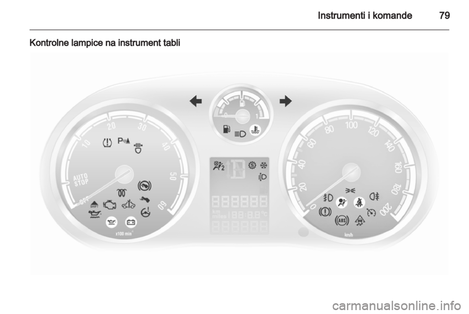 OPEL CORSA 2012.5  Uputstvo za upotrebu (in Serbian) 