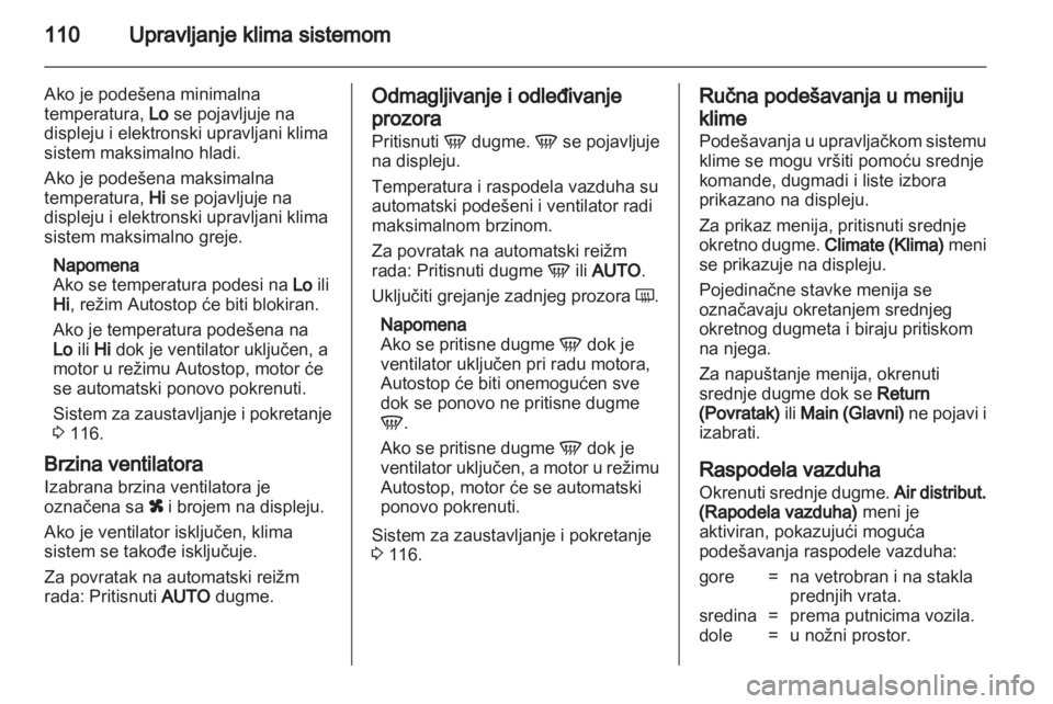OPEL CORSA 2013  Uputstvo za upotrebu (in Serbian) 