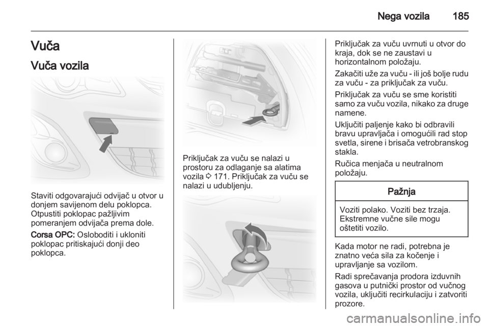 OPEL CORSA 2013.5  Uputstvo za upotrebu (in Serbian) 