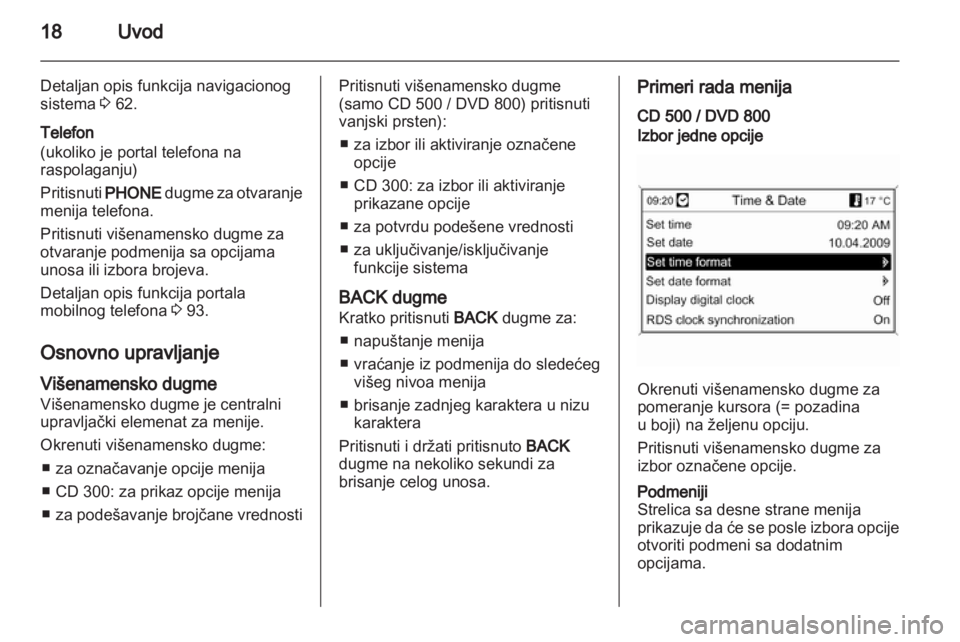 OPEL INSIGNIA 2010.5  Uputstvo za rukovanje Infotainment sistemom (in Serbian) 