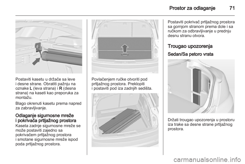 OPEL INSIGNIA 2010.5  Uputstvo za upotrebu (in Serbian) 